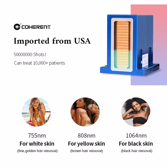 Laser de diodo Ipl 808nm 755nm 1064nm Remoção de cabelo Máquina de beleza cosmética Gelo Titânio Platina Ondas triplas Depilação Preços de equipamentos médicos