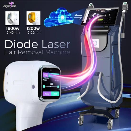 FDA 808nm Remoção de pêlos a laser de diodo de titânio IPL Opt Elight RF Cuidados com a pele Apertando Rejuvenescimento Foto Rejuvenescimento Equipamento de beleza Laser de gelo